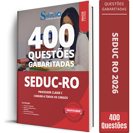 Caderno de Questões SEDUC RO 2026 - Comum a Todos os Cargos