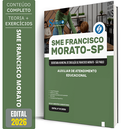 Apostila SME Francisco Morato SP 2026 - Auxiliar de Atendimento Educacional