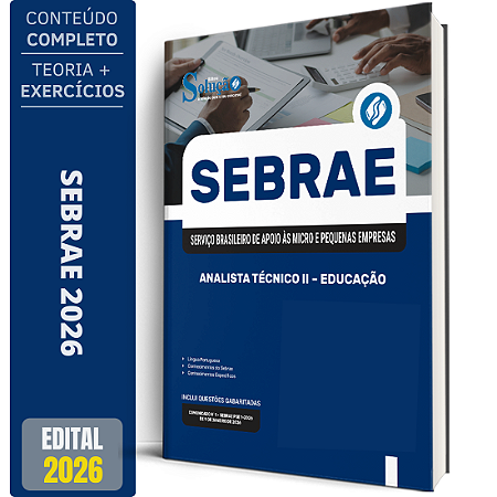 Apostila Sebrae 2026 - Analista Técnico II - Educação