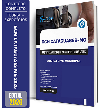 Apostila Cataguases MG 2026 - Guarda Civil Municipal