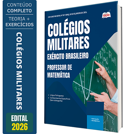 Apostila Colégio Militar 2026 - Professor de Matemática