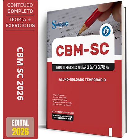 Apostila CBM SC 2026 - Aluno-Soldado Temporário