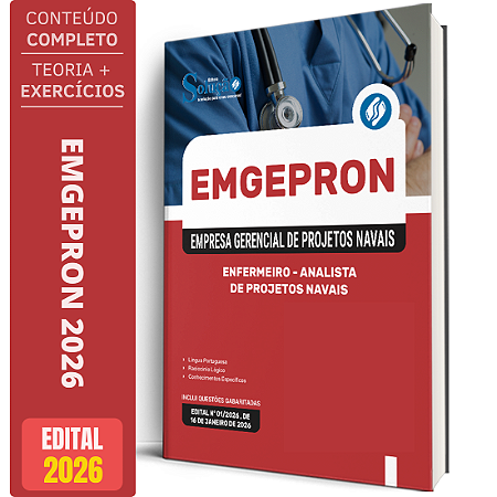 Apostila EMGEPRON 2026 - Analista de Projetos Navais - Enfermeiro