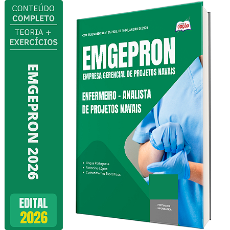 Apostila EMGEPRON 2026 - Analista de Projetos Navais - Enfermeiro