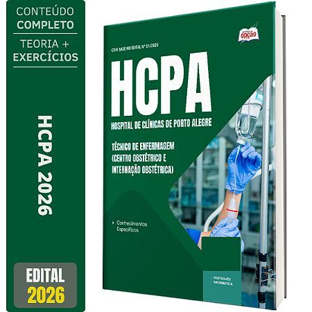 Apostila HCPA 2026 - Técnico de Enfermagem (Centro Obstétrico e Internação Obstétrica)