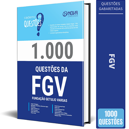 Livro 1.000 Questões Gabaritadas da FGV