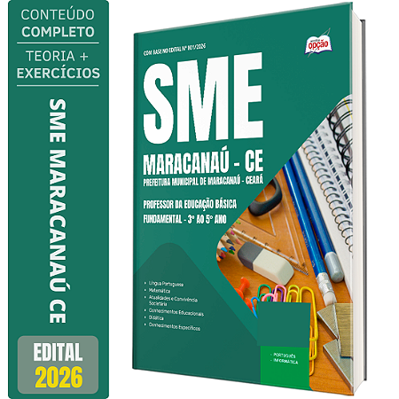Apostila Prefeitura de Maracanaú CE 2026 - Professor da Educação Básica - Fundamental – 3° ao 5° Ano