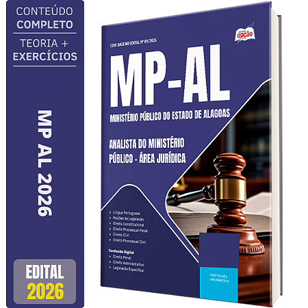 Apostila MP AL 2026 - Analista do Ministério Público - Área Jurídica