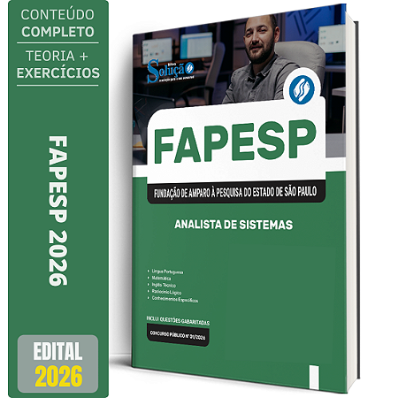 Apostila FAPESP 2026 - Analista de Sistemas