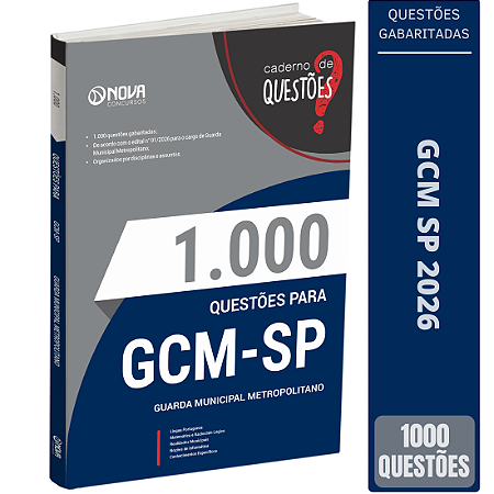 Questões Gabaritadas para GCM-São Paulo - Guarda Civil Metropolitano - 3ª Classe