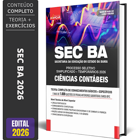 Apostila Sec Ba Temporários 2026 - Ciências Contábeis