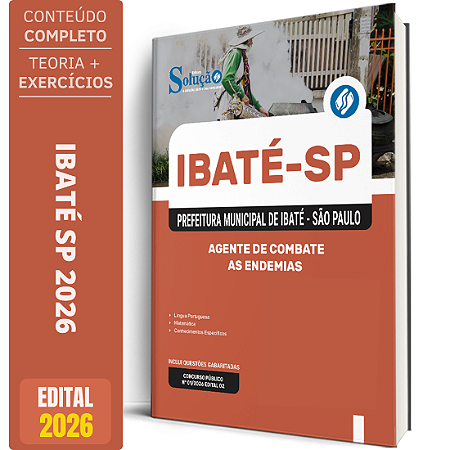 Apostila Prefeitura Ibaté SP 2026 - Agente de Combate às Endemias