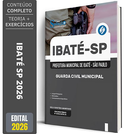 Apostila Prefeitura de Ibaté SP 2026 - Guarda Civil Municipal