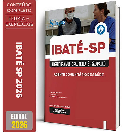 Apostila Prefeitura de Ibaté SP 2026 - Agente Comunitário de Saúde