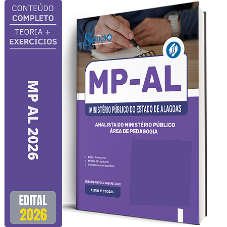 Apostila MP-AL 2026 - Analista do Ministério Público - Área de Pedagogia