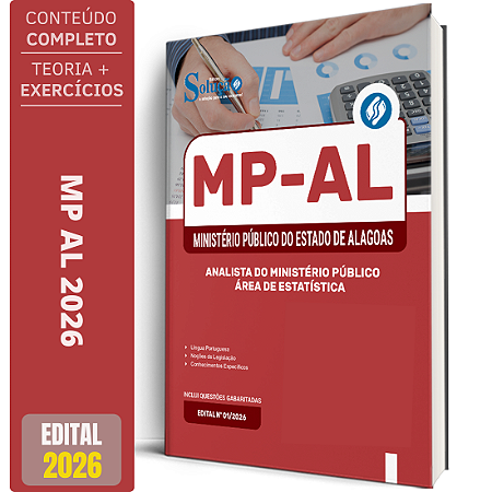 Apostila MP AL 2026 - Analista do Ministério Público - Área de Estatística