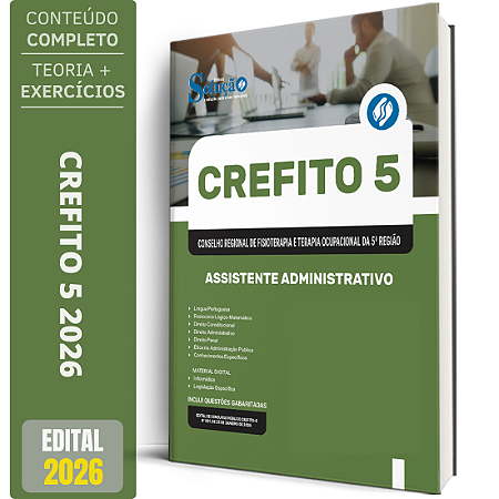 Apostila CREFITO 5ª-Região 2026 - Assistente Administrativo