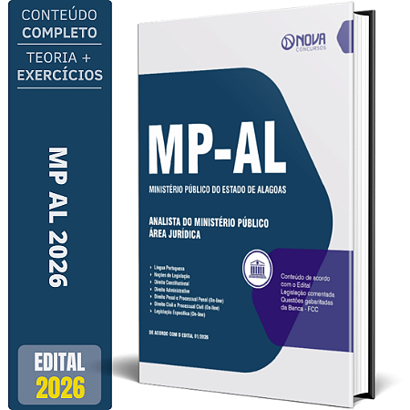Apostila MP AL 2026 - Analista do Ministério Público - Área Jurídica