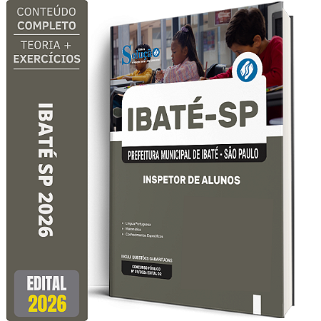 Apostila Prefeitura de Ibaté SP 2026 - Inspetor de Alunos