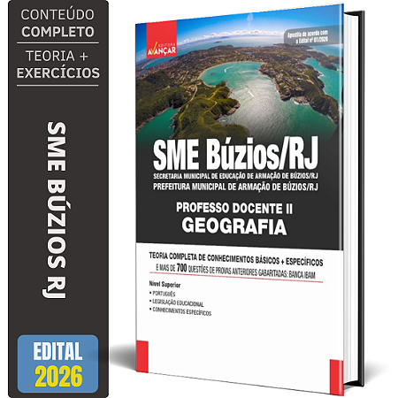 Apostila Sme Búzios Rj 2026 - Professor 2 - Geografia