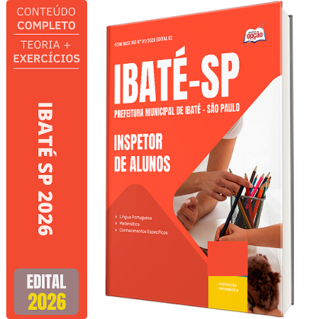 Apostila Prefeitura de Ibaté SP 2026 - Inspetor de Alunos