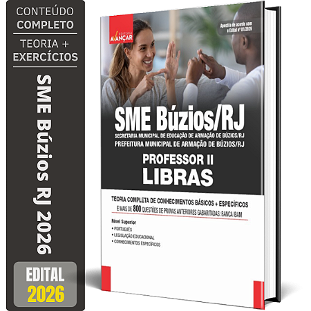 Apostila Sme Búzios 2026 - Professor 2 - Libras
