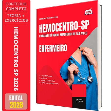 Apostila Hemocentro SP 2026 - Enfermeiro