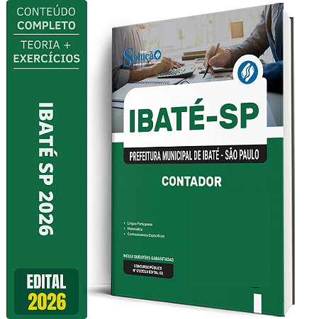 Apostila Prefeitura de Ibaté SP 2026 - Contador