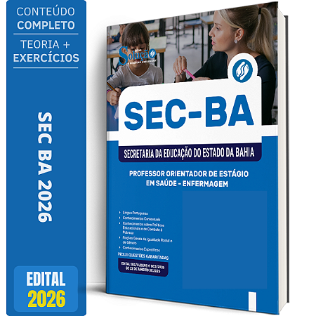 Apostila SEC BA 2026 - Professor Orientador de Estágio em Saúde - Enfermagem