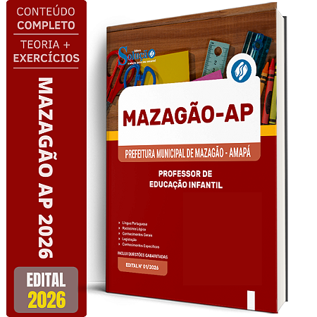 Apostila Prefeitura de Mazagão AP 2026 - Professor de Educação Infantil
