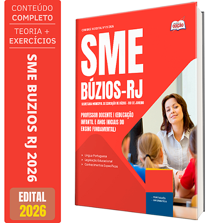 Apostila Armação dos Búzios RJ 2026 - Professor Docente I Educação Infantil e Anos Iniciais