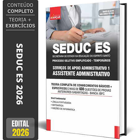 Apostila Seduc Es 2026 - Pss - Assistente Administrativo