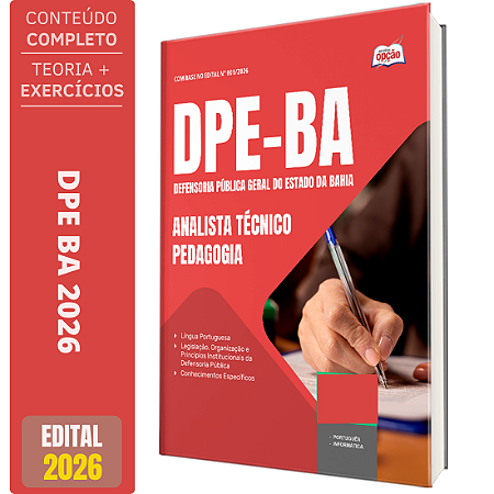 Apostila DPE BA 2026 - Analista Técnico - Pedagogia