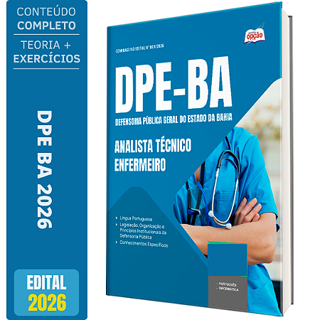 Apostila DPE BA 2026 - Analista Técnico - Enfermeiro