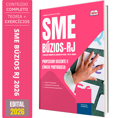 Apostila Prefeitura de Armação dos Búzios RJ 2026 - Professor Docente II - Língua Portuguesa