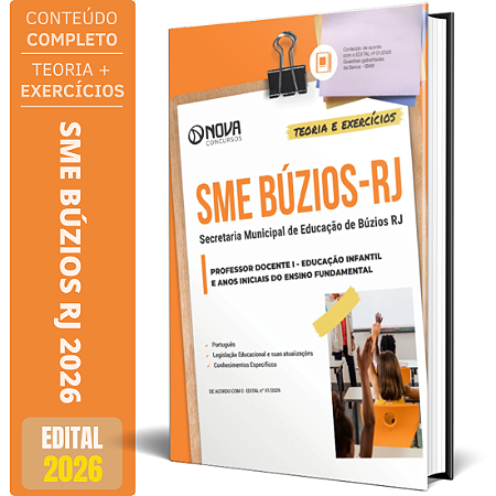Apostila Prefeitura de Armação dos Búzios RJ 2026 - Professor Docente I