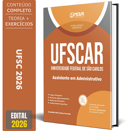 Apostila UFSCar 2026 - Assistente em Administração
