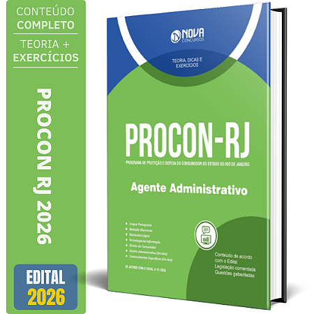 Apostila PROCON RJ 2026 - Agente Administrativo
