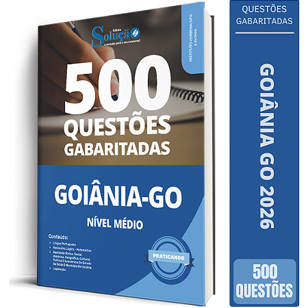 Caderno de Questões Câmara de Goiânia GO 2026 - Nível Médio