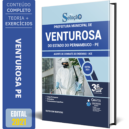 Apostila Prefeitura de Venturosa PE - Agente de Combate às Endemias - ACE