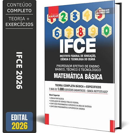 Apostila Concurso IFCE 2026 - Professor: Matemática Básica