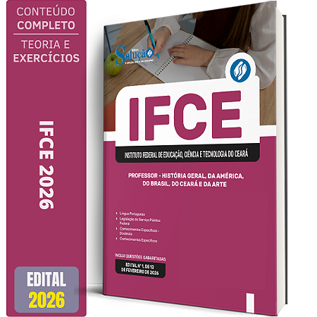 Apostila IFCE 2026 - Professor - História Geral, da América, do Brasil, do Ceará e da Arte