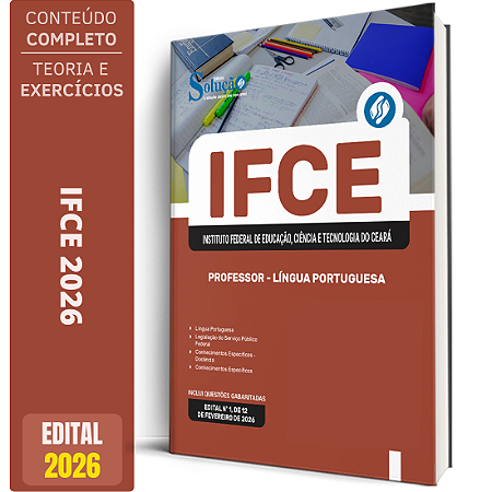 Apostila IFCE 2026 - Professor - Língua Portuguesa