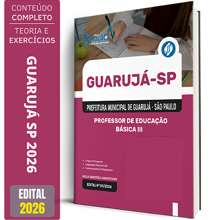 Apostila Prefeitura de Guarujá - SP 2026 - Professor de Educação Básica 3