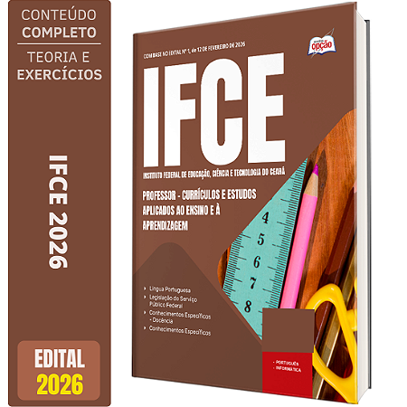 Apostila IFCE 2026 - Professor - Currículos e Estudos Aplicados ao Ensino e à Aprendizagem