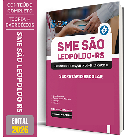 Apostila Prefeitura de São Leopoldo RS 2026 - Secretário Escolar