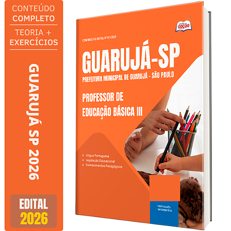 Apostila Prefeitura de Guarujá SP 2026 - Professor de Educação Básica 3