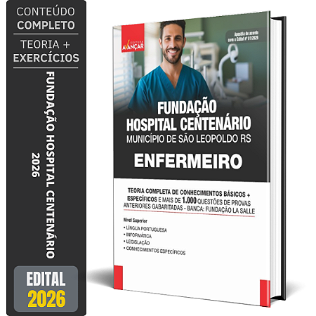 Apostila FHC 2026 - Enfermeiro - Fundação Hospital Centenário