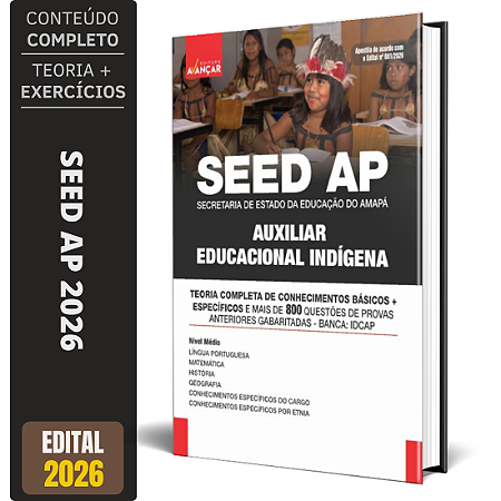 Apostila Avançar SEED AP 2026 - Auxiliar Educacional Indígena
