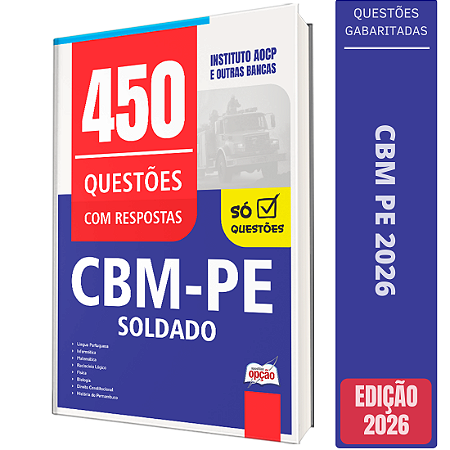 Caderno de Questões CBM PE 2026 - Soldado - Questões Gabaritadas